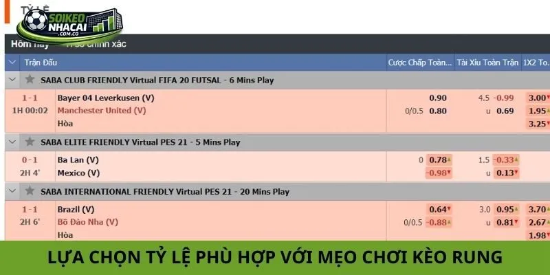 Mẹo chơi kèo rung Mẹo chơi kèo rung